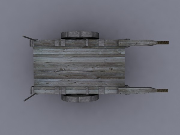 3d obj medieval wagon - Medieval Wagon by Game Model Creations
