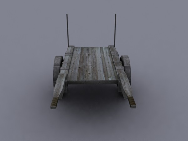 3d obj medieval wagon - Medieval Wagon by Game Model Creations