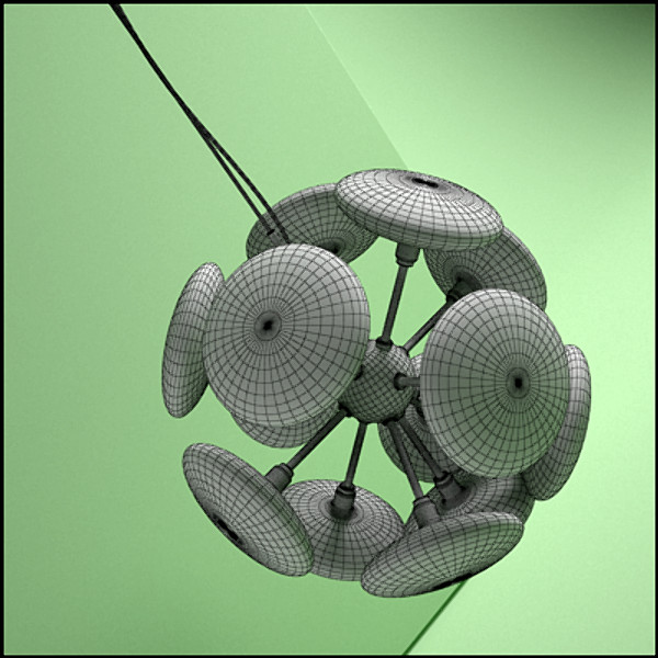 3d hanging lamp model - Lamp003 by makula