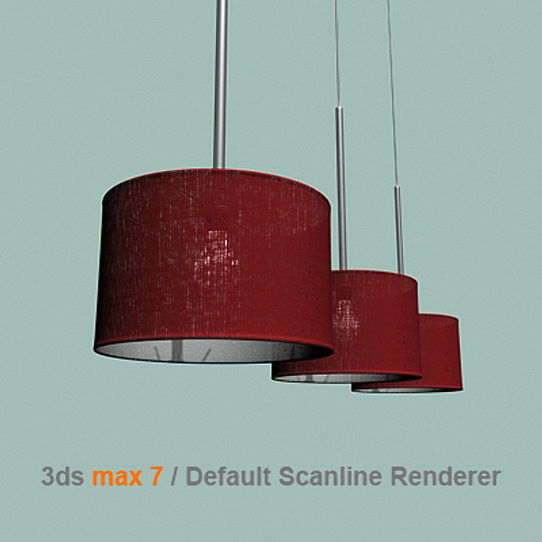 3d modern lamp - massive pedant lamp by lajhar