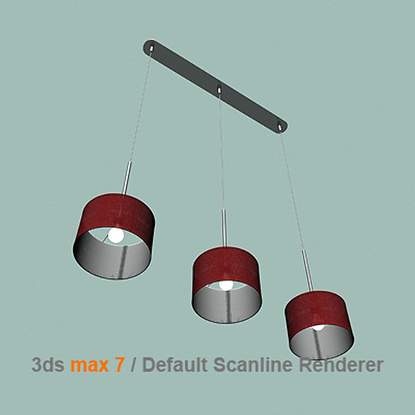 3d modern lamp - massive pedant lamp by lajhar