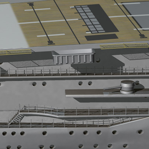 3d model akagi aircraft carrier japanese - Akagi WW2 Japanese aircraft carrier (1935-1942) by earth art