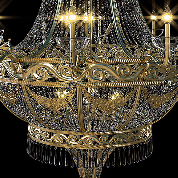 chandelier interior 3d max - Chandelier with Interior by CG ARTStudio