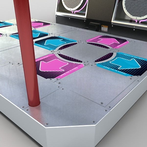 3d arcade dance model - arcade dance game by monkeyodoom