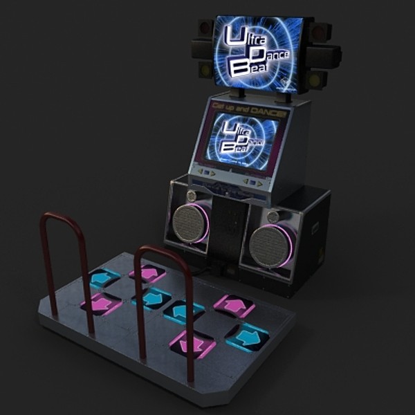 3d arcade dance model - arcade dance game by monkeyodoom