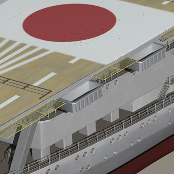 3d model akagi aircraft carrier japanese - Akagi WW2 Japanese aircraft carrier (1935-1942) by earth art