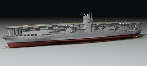 3d model akagi aircraft carrier japanese - Akagi WW2 Japanese aircraft carrier (1935-1942) by earth art
