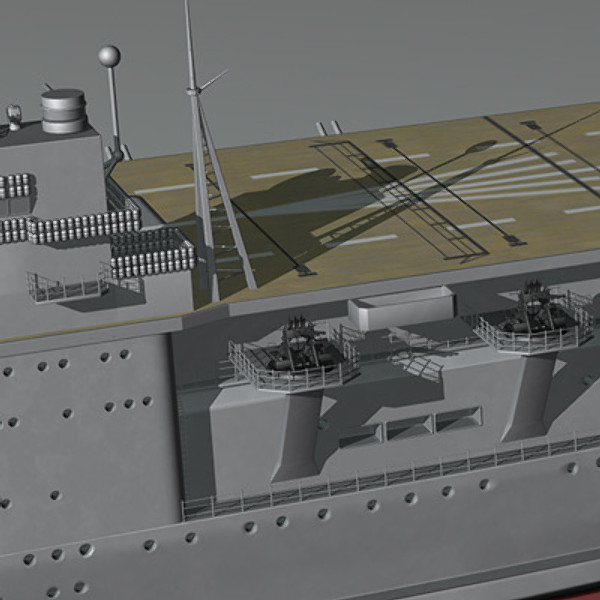 3d model akagi aircraft carrier japanese - Akagi WW2 Japanese aircraft carrier (1935-1942) by earth art