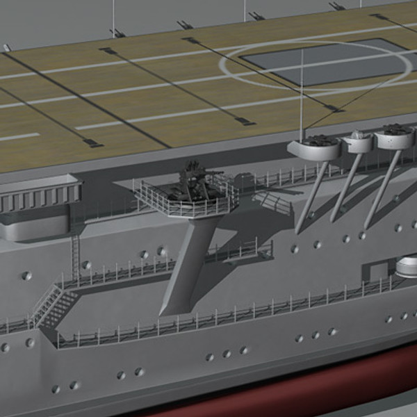 3d model akagi aircraft carrier japanese - Akagi WW2 Japanese aircraft carrier (1935-1942) by earth art