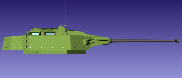 3d model warrior ctws turret - Warrior CTWS turret by gaston18
