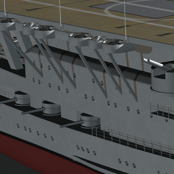 3d model akagi aircraft carrier japanese - Akagi WW2 Japanese aircraft carrier (1935-1942) by earth art