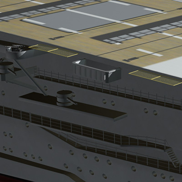 3d model akagi aircraft carrier japanese - Akagi WW2 Japanese aircraft carrier (1935-1942) by earth art