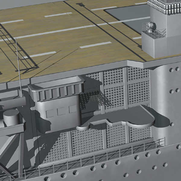 3d model akagi aircraft carrier japanese - Akagi WW2 Japanese aircraft carrier (1935-1942) by earth art