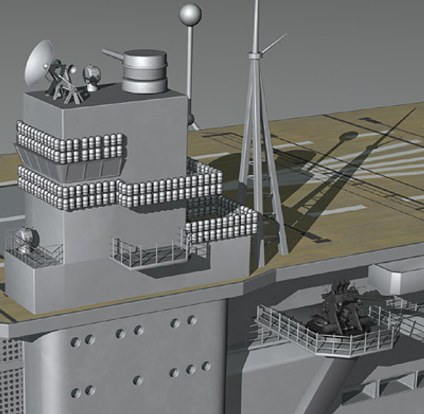 3d model akagi aircraft carrier japanese - Akagi WW2 Japanese aircraft carrier (1935-1942) by earth art