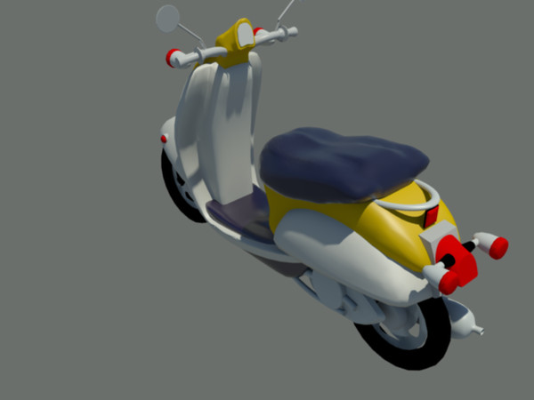 3d model of vespa scooter - vespa.max by Animation Anchor Line