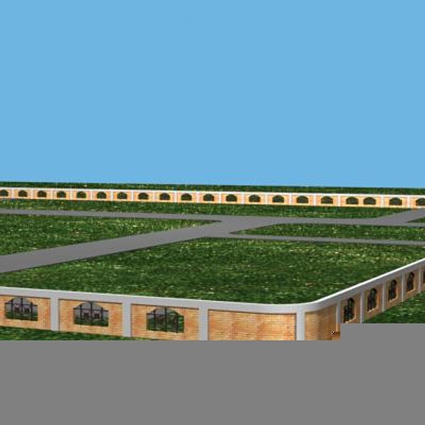 boundary wall 3d model - Boundary Wall 01 by sabah_au