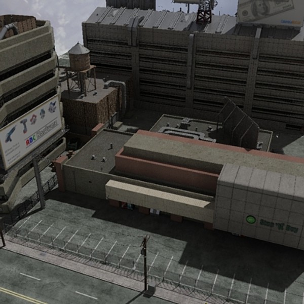 industrial city block 3d model - High Res Industrial City Block by dastolidigital