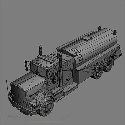 ready truck 3d model - Fire trucks collection... by GameArt3D