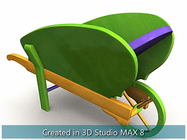 wooden toys cradle house 3d max - Wooden Toys... by I_Megaman_I