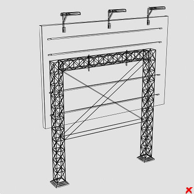 3d billboard advertising poster model - Billboard002.ZIP by Fworx