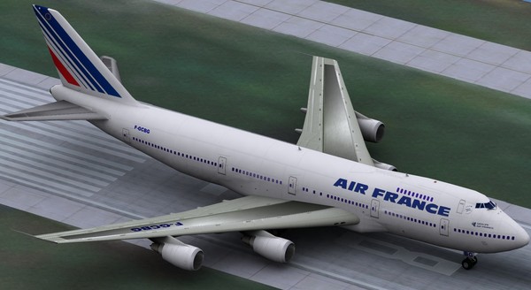b747-200 air france 3d max - B747-200 by ali2128
