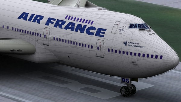 b747-200 air france 3d max - B747-200 by ali2128