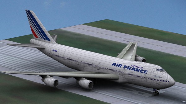 b747-200 air france 3d max - B747-200 by ali2128
