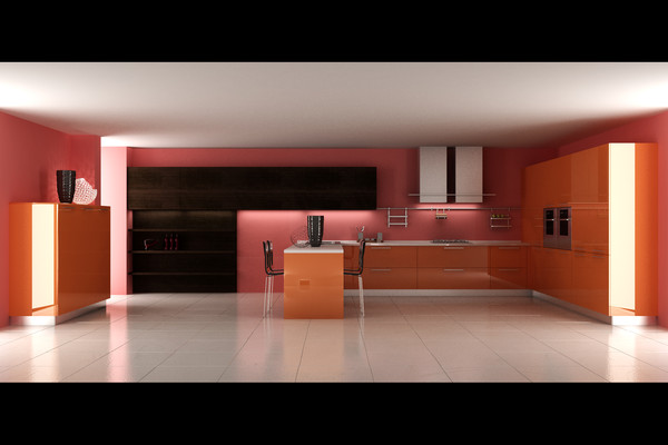 3ds max kitchen - Kitchen by studiorender