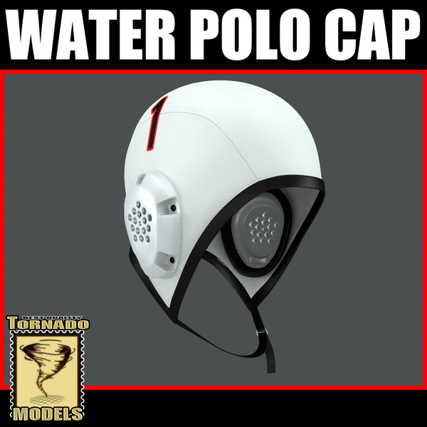 3dsmax water polo cap swimming - Water Polo Cap and Goggles by Tornado Studio