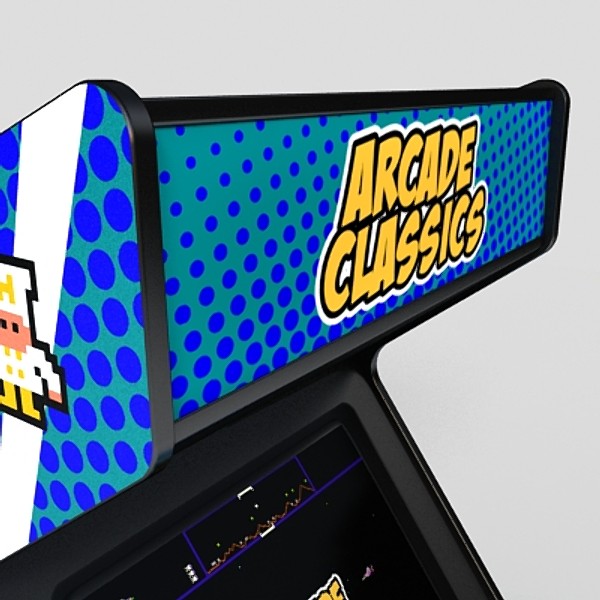 3d stand arcade 4 player model - stand up arcade 4 player by monkeyodoom