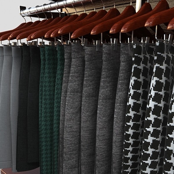 women s skirt rack 3d 3ds - skirt rack by monkeyodoom