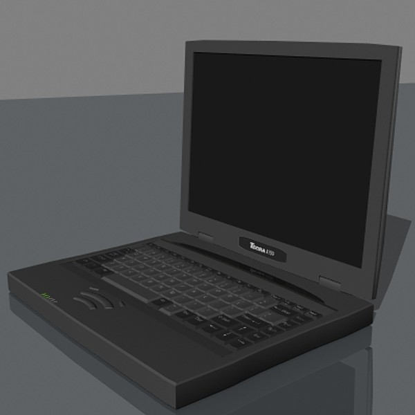 3d model notebook computer laptop - Notebook by mostlysquare