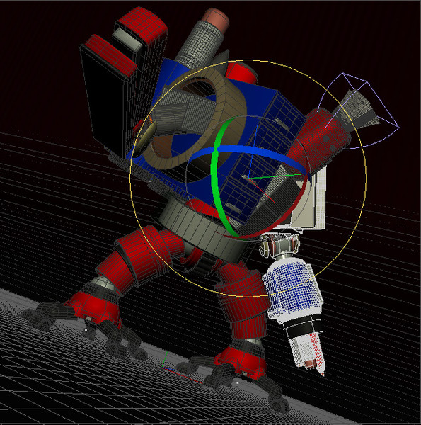 3d model robot character stationery - Robot character made from Stationery by crashtackle