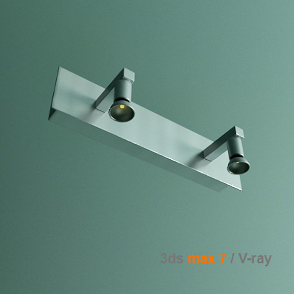 3dsmax modern bathroom lamp - bathroom lamp by lajhar