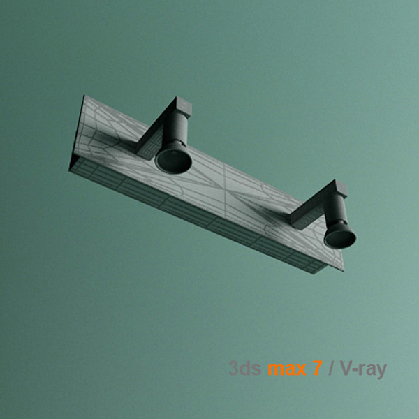 3dsmax modern bathroom lamp - bathroom lamp by lajhar