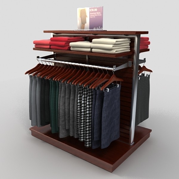 women s skirt rack 3d 3ds - skirt rack by monkeyodoom