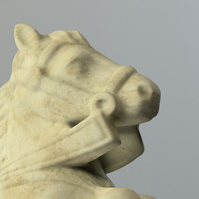 3d chess figures horse - Antique Chess Horse by ink3d