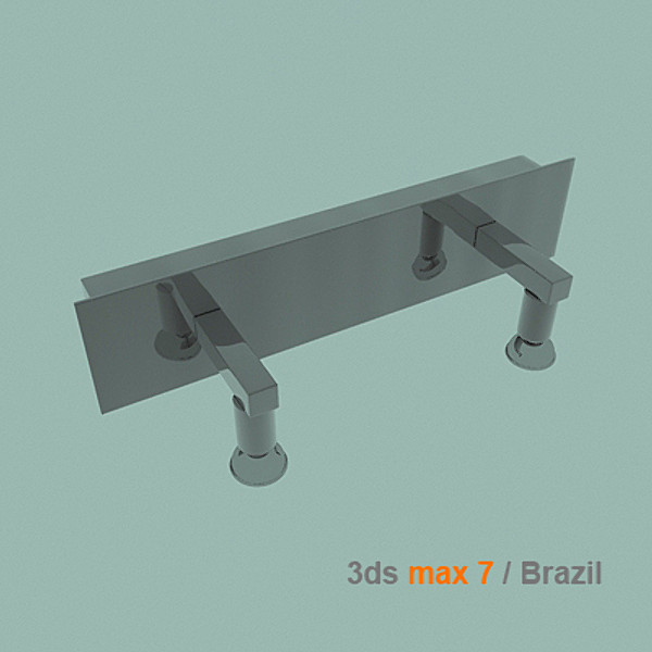 3dsmax modern bathroom lamp - bathroom lamp by lajhar