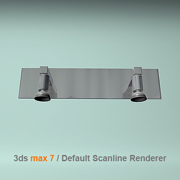 3dsmax modern bathroom lamp - bathroom lamp by lajhar