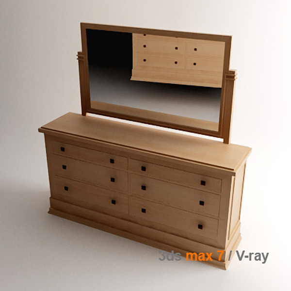 design dresser 3d model - Dresser by lajhar