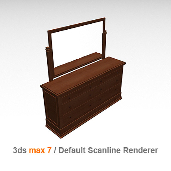 design dresser 3d model - Dresser by lajhar