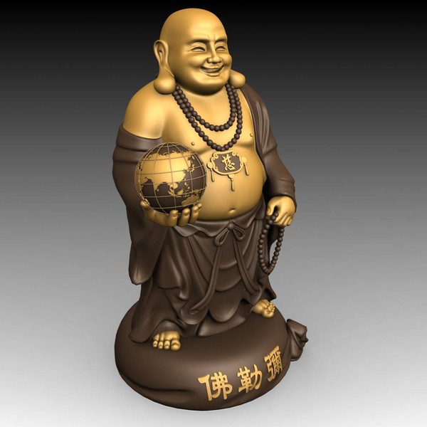 maitreya buddha 3d x - Maitreya Buddha by VirtualWax