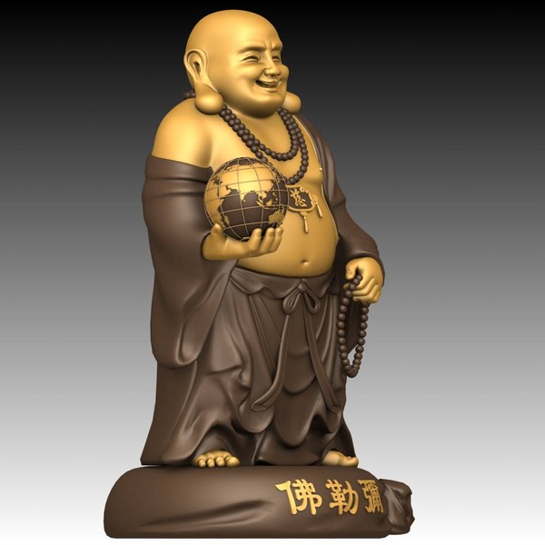 maitreya buddha 3d x - Maitreya Buddha by VirtualWax