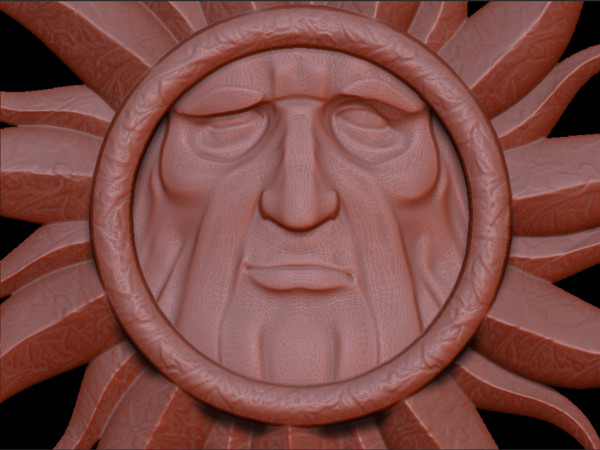3d model of relief cnc - SunMan01 by orixx