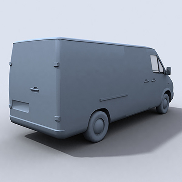 van 2 3d model - Van 2 by papillon