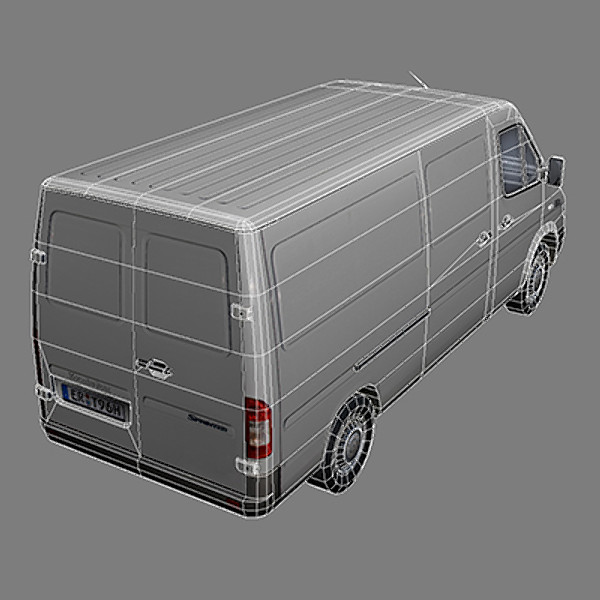 van 2 3d model - Van 2 by papillon