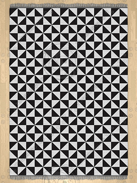 3d model modern rugs - Modern Rugs collection by tijei