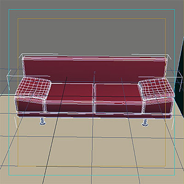 3d furniture sofa model - Sofa III by QLEE