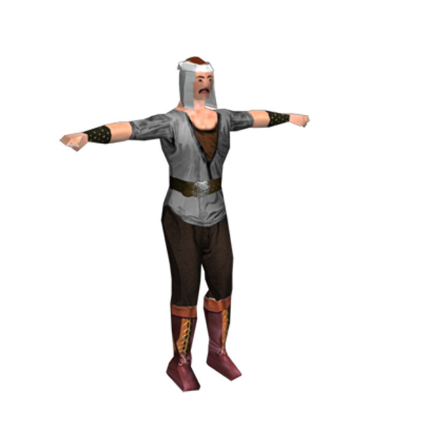obj character pack medieval - Low Poly Medieval Character Pack by utanmaz