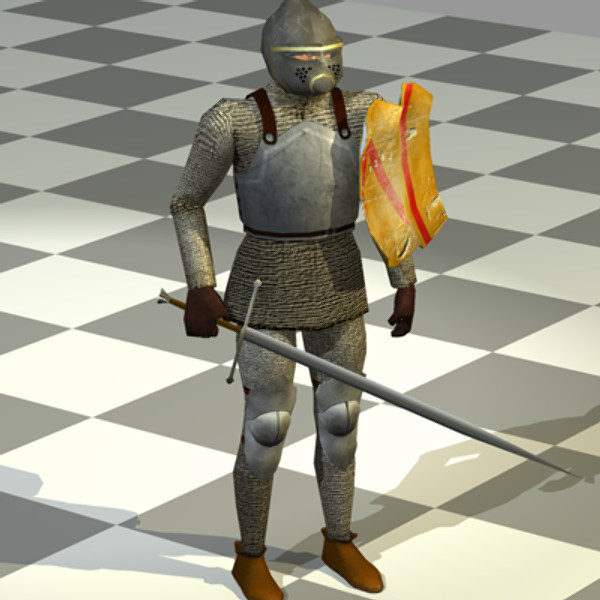 3d knight dueling piece - Dueling Knight by Sirren